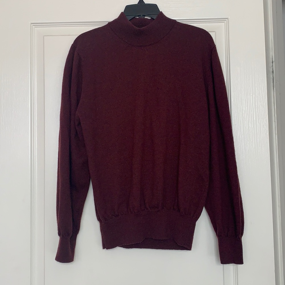 Mock Neck Balloon Sleeve Sweater
